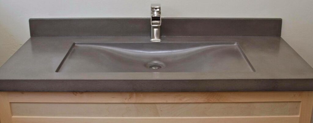 concrete sink seamless